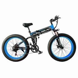 MOLINGXUAN Bike MOLINGXUAN Electric Mountain Bike, 48V Folding Electric Snowmobile Mountain Electric Bike 26 Inch X 17 Inch Mountain Bike Electric Bike, E