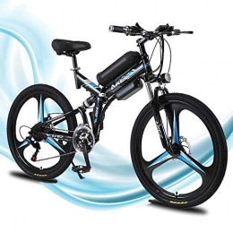 MRMRMNR Bike MRMRMNR 26" Folding Electric Mountain Bikes For Men Lightweight 36V 350W Beach Cruiser Bikes 21 Speed E Bike Electric Cycle, 3 Riding Modes, Bearing 100KG, LED Adaptive Headlights