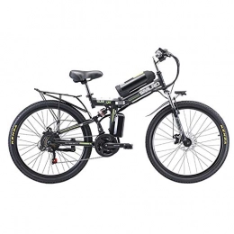 MSM Furniture Bike MSM Furniture Electric Bike Smart Mountain Bike, Folding Ebikes For Adults, 8ah Lithium-ion Batter 3 Riding Modes, Max Speed 20km Per Hour Black 350w 48v 8ah