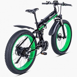 PARTAS Bike PARTAS Sightseeing / Commuting Tool - Electric Bicycles Foldable Mountain Bikes 48V 1000W Adults Aluminum Alloy 7 Speeds Electric Bicycles Double Shock Absorber With 26 Inch Tire Disc Brake And Full Su
