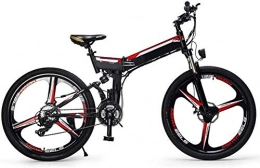 PARTAS Bike PARTAS Sightseeing / Commuting Tool - Folding E-Bike, 26 Inch Electric Mountain Bike, With Super Magnesium Alloy 3 Spokes Integrated Wheel, Premium Full Suspension And Shimano 24 Speed Gear