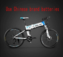 PHASFBJ Bike PHASFBJ Folding Electric Bike, 48V 10Ah 350W Lcd Display City Electric Bicycle Mountain Electric Bike Mens Fat Tire Snow E-bike 26inch Bicycle for Adult 7 Speed, #4, 48V10AH