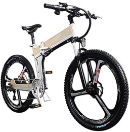 Qinmo Folding Electric Mountain Bike Qinmo Road bike exercise bike, Mini Electric Bike, with 400W Motor 26'' Folding Mountain Electric Bicycle Hidden Removable Lithium Battery Dual Disc Brakes City Electric Bike for Adults Unisex