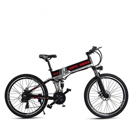 QLHQWE Bike QLHQWE 26inch electric mountain bike 500W high speed 40km / h fold electric bicycle 48v lithium battery hidden frame EMTB off-road ebike