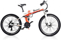 RDJM Folding Electric Mountain Bike RDJM Ebikes, Electric Mountain Bike Foldable, 48V Eletric Bike for Adults Folding Bikes Fat Tire Bikes Removable Lithium-Ion Battery E-Bikes Shifter Eletric Bicycle (Color : A, Size : 48V 100Km)