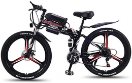 RDJM Folding Electric Mountain Bike RDJM Electric Bike Electric Mountain Bike, Folding 26-Inch Hybrid Bicycle / (36V8ah) 21 Speed 5 Speed Power System Mechanical Disc Brakes Lock, Front Fork Shock Absorption, Up To 35KM / H