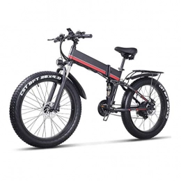 TypeBuilt Bike TypeBuilt Plus E-Bike, Aluminum Frame Mechanical Disc Brake Mountain Bike 1000W Electric Bicycle, Folding Mountain Bike 26-Inch Folding Electric Mountain Bike 21-Level Shift Assisted