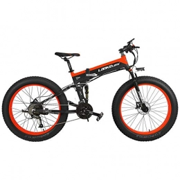 WRJY T750P 26 Inch 1000W/500W Folding Mountain Bike,adopt 48V 10Ah/14.5Ah Lithium Battery,with Big Bike Computer, Pedal Assist Electric Bike