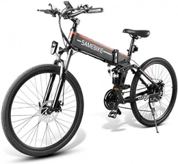 XCBY Folding Electric Mountain Bike XCBY Folding E-Bike, Electric Bicycle 26-inch 48V 10.4Ah 350W, Folding Electric Mountain Bike 21 Speed