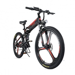 XXZ Folding Electric Mountain Bike XXZ Mountain Bike Cycling bicycle 26 inch 350W 48V, Adult Electric Folding Bike Disc Brake Lithium Battery 3 Mode, City Bicycle 35km / h