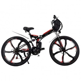 YSHUAI Bike YSHUAI 26 Inch Electric Bike Foldable Electric Bicycles Electric Folding Bike, Folding Electric Bike for Adults Commuter Electric Bike Mountain Bike Men's Bike, 48V 20AH