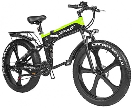 ZJZ Folding Electric Mountain Bike ZJZ Electric Bike 1000W 48V Folding 26inch Mountain Bike With Fat Tire E-bike Pedal Assist Hydraulic Disc Brake