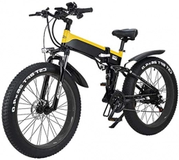 ZJZ Folding Electric Mountain Bike ZJZ Folding Electric Bike for Adults, Lightweight Alloy Frame 26-Inch Tires Mountain Electric Bike with With LCD Screen, 500W Watt Motor, 21 / 7 Speeds Shift Electric Bike