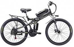 ZMHVOL Folding Electric Mountain Bike ZMHVOL Ebikes, 26'' Folding Electric Mountain Bike with Removable 48V 8AH Lithium-Ion Battery 350W Motor Electric Bike E-Bike 21 Speed Gear And Three Working Modes ZDWN (Color : Black)