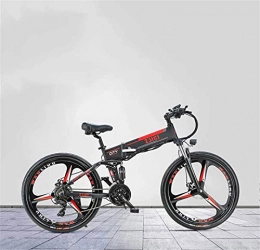 ZMHVOL Folding Electric Mountain Bike ZMHVOL Ebikes, 26 Inch Adult Foldable Electric Mountain Bike, 48V Lithium Battery, With Oil Brake Aluminum Alloy Electric Bicycle, 21 Speed ZDWN (Color : B)