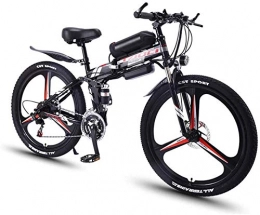 ZMHVOL Folding Electric Mountain Bike ZMHVOL Ebikes, Electric Bikes for Adults 350W Folding Mountain Ebike Aluminum Commuting Electric Bicycle with 21 Speed Gear 3 Working Model Electric Bike E-Bike ZDWN (Color : Black)