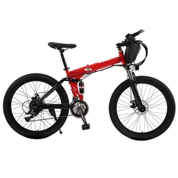 ZXCVB Bike ZXCVB Electric Bicycle Folding Adult Mountain Bike 26 Inch 21 Speed 36V, Red