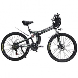 ZYC-WF Folding Electric Mountain Bike ZYC-WF Electric Bicycle Ebikes Folding Ebike for Adults, 26Inch Electric Mountain Bike City E-Bike, Lightweight Bicycle for Teens Men Women, Black, Black