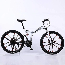 STRTG Bike 24 * 26 Inch Foldable Outroad Bikes, Foldable Mini Bike, City Adult Mountain Bikes, 21 * 24 * 27 Speed Men Women Folding Bike, Urban Commuter