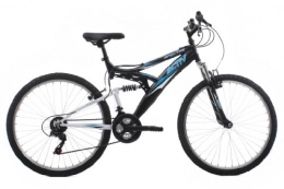 Raleigh Bike Activ by Raleigh Spectre Men's Dual Suspension Mountain Bike - Black, 18 Inch