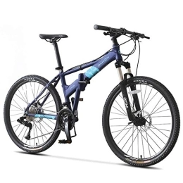 DYB Folding Mountain Bike All Terrain Mountain Bike, 26" Mountain Folding Bicycle with Suspension Fork 27-Speed Mountain Bike with Disc Brake, Lightweight Aluminum Frame