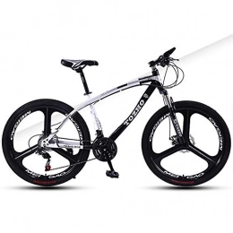 AP.DISHU Folding Mountain Bike AP.DISHU 27 Speed Men And Women Mountain Bike All Terrain 26 Inch Wheel Trail Road Bike Full Suspension MTB Dual Disc Brake, Black