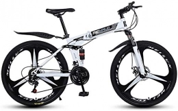Bike Bike Bike Mountain Wheel Dual Disc Brake Dual Suspension Folding MTB 21 Speed 26 Inches Bicycle(3 / 6 / 10 / 30 / 40-Spoke) 0718 (Color : 3knives)