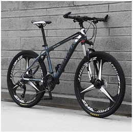 CENPEN Bike CENPEN Outdoor sports Mountain Bike 26 Inches, 3 Spoke Wheels with Dual Disc Brakes, Front Suspension Folding Bike 27 Speed MTB Bicycle, Gray