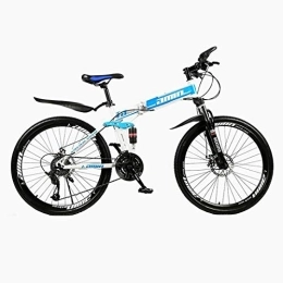 CHHD Folding Mountain Bike CHHD Adult Folding Mountain Bike 26-inch Off-road Variable Speed Mountain Bike, 21-speed / 24-speed / 27-speed