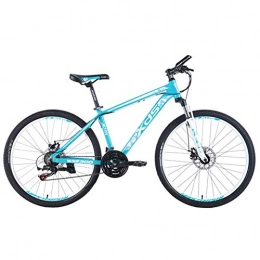 Cxmm Folding Mountain Bike Cxmm 26 inch Mountain Bikes, Aluminum 21 Speed Mountain Bike with Dual Disc Brake, Adult Alpine Bicycle, Anti-Slip Bikes, Hardtail Mountain Bike, Orange, 17 Inches, Blue, 15.5 Inches