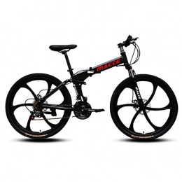 Dafang Bike Dafang Mountain bike 27 speed bike mountain folding bike 26 inch variable speed double shock absorber bike-Six knives black_24