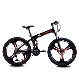 Dafang Bike Dafang Mountain bike 27 speed bike mountain folding bike 26 inch variable speed double shock absorber bike-Three knives black_21