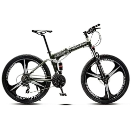 DGHJK Folding Mountain Bike DGHJK Adult Mountain Bike Folding, Lightweight Road Bike 26 Inch Speed Women, Foldable MTB Bike Bicycle Disc Brakes Men