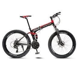 DGHJK Bike DGHJK Full Suspension Adult Mountain Bikes with Disc Brakes, MTB Bikes for Men Women Intermediate to Advanced, 24in Folding Bike Mountain Bike