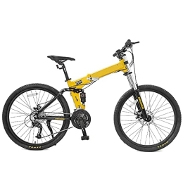 DODOBD Bike DODOBD 26 inch Mountain Bike Folding Bikes with Disc Brake 27 Speed Bicycle Full Suspension MTB Bikes for Men or Women Foldable Frame, Non-Slip Men Women Outdoor Racing Cycling