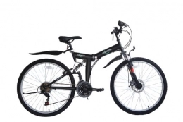 ECOSMO Bike ECOSMO 26" Folding Mountain Bicycle Bike 21SP SHIMANO, Free Helmet-26SF02BL+H