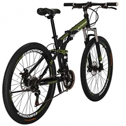 EUROBIKE Folding Mountain Bike Eurobike Folding Bike Tsm G7 Bicycle 27.5Inch Dual Disc Brake Bike (Armygerrn)