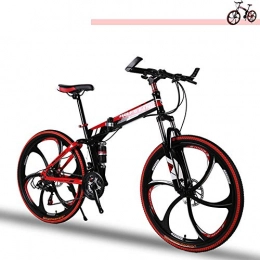 Gemmry Bike Gemmry 26inch Bicycle Folding Road Bike 21 Speed Mountain Bike Front and Rear Mechanical Disc Brake bike for Women Men