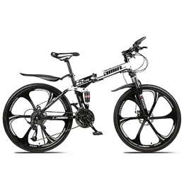 JKFDG Bike JKFDG Folding Mountain Bike 24 / 26 Inch Outdoor Sports Carbon Steel MTB Bicycle 21 / 24 / 27 / 30 Speed Equipped With Dual Shock Dual Disc Brake