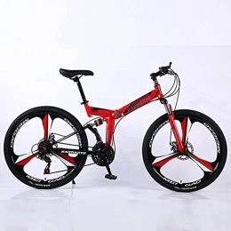 JYCCH Folding Mountain Bike JYCCH Mountain Bike, Adult Folding Mountain Bike 26 Inch 27Speed Variable Speed Road Bicycle Cycling Off-road Soft Tail Bicycle Men Women Outdoor Sports Ride BU 3 wheels- 26" 21SPD (Rd 3 Wheels 26)