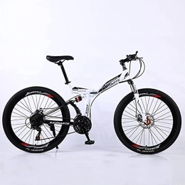 JYCCH Folding Mountain Bike JYCCH Mountain Bike, Adult Folding Mountain Bike 26 Inch 27Speed Variable Speed Road Bicycle Cycling Off-road Soft Tail Bicycle Men Women Outdoor Sports Ride BU 3 wheels- 26" 21SPD (Wt 40 Wheels 26)