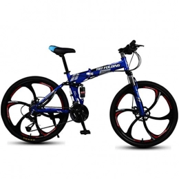 LDDLDG Bike LDDLDG Mountain Bike 26 Inch Foldable Mountain Bicycles 24 / 27 Speeds Lightweight Aluminium Alloy Frame Front Suspension Disc Brake (Size : 27speed)