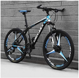 LHQ-HQ Folding Mountain Bike LHQ-HQ Outdoor sports Mountain Bike 26 Inches, 3 Spoke Wheels with Dual Disc Brakes, Front Suspension Folding Bike 27 Speed MTB Bicycle, Black Outdoor sports Mountain Bike