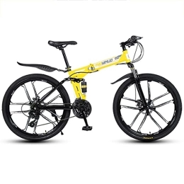 LiRuiPengBJ Folding Mountain Bike LiRuiPengBJ Children's bicycle 26 Inch Folding Mountain Bike 27 Speed Mountain Bicycle Full Suspension Dual Disc Brake City Bikes for Men and Women (Color : Style1, Size : 26inch27 speed)