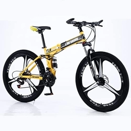 LiRuiPengBJ Folding Mountain Bike LiRuiPengBJ Children's bicycle 26 Inch Folding Mountain Bike MTB Bicycle, Full-Suspension Adjustable Seat 21 Speeds Drivetrain with Disc-Brake Commuter Bicycle (Color : Style1, Size : 27 speed)