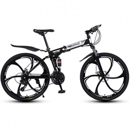 LIU Bike LIU Folding Bike 21 / 24 / 27 Speed Mountain Bike 26 Inches 3 / 6 / 10 / 30 / 40-Spoke Wheels MTB Dual Suspension Bicycle, 6knives, 27speed
