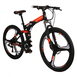 LZBIKE BICYCE G7 27.5inch Mountain Bike Floding Bike 3 spoke wheels shimano 21 Speed Shift Left 3 Right 7 Frame Shock Absorption Mountain Bicycle (Orange)