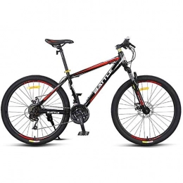 MLGTCXB Bike MLGTCXB 24-Speed Mountain Bikes, 26 Inch Adult High-carbon Steel Frame Hardtail Bicycle, Men's All Terrain Mountain Bike, Anti-Slip Bikes, Black, 26 inches