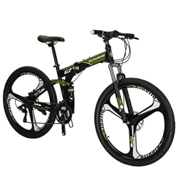 sl Folding Mountain Bike Mountain Bike, 27.5 Inch Bicycle, G7 3 spoke bike, Folding Bike, green bike(GREEN)