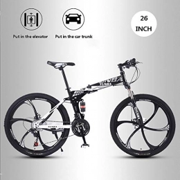 ATRNA Folding Mountain Bike Mountain Bikes For Adults, Dirt Bike Folding Bike Exercise Bike Road Bike Mens Bike Girls Bike Portable Bike Bicycle Adult Student Outdoors